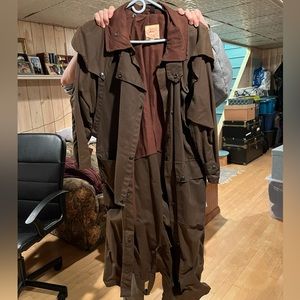 Vintage Waterproof Full Length Slicker Jacket